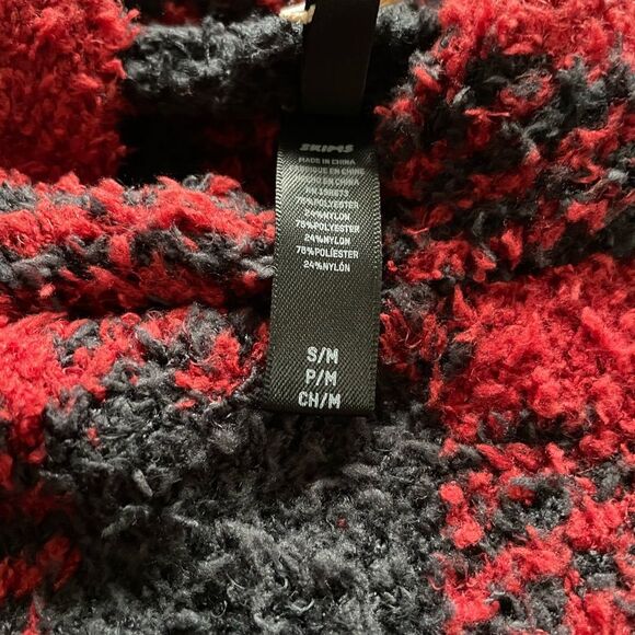 NWT Skims Soft Cozy Knit Unisex Hoodie Brick Buffalo Check Discontinued S/M - Picture 4 of 5